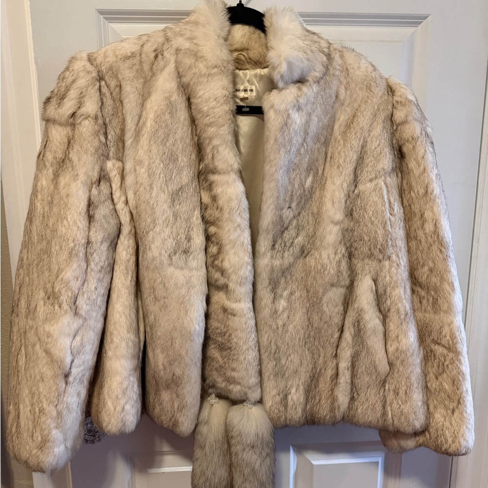 Vintage Fox & Rabbit Fur Coat